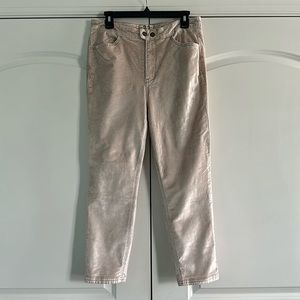 FREE PEOPLE Shiny Velvet Pants